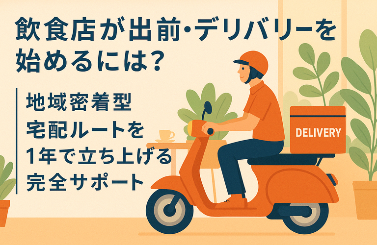 飲食店が出前・デリバリーを始めるには？｜地域密着型宅配ルートを1年で立ち上げる完全サポート