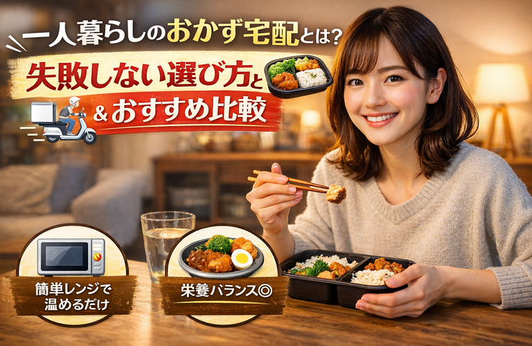 一人暮らしのおかず宅配とは？失敗しない選び方とおすすめ比較