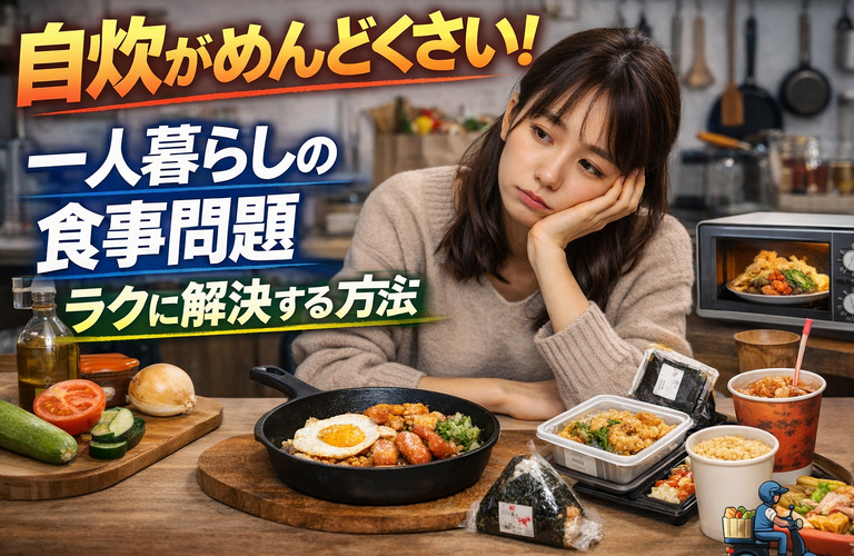 自炊がめんどくさいと感じる理由とは？一人暮らしの食事問題とラクに解決する方法