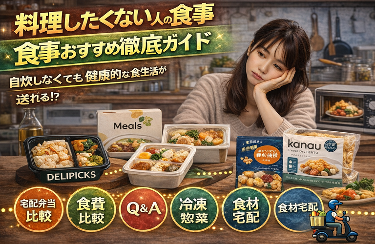 料理したくない人の食事おすすめ10選｜自炊しなくても健康的な食生活を送る方法