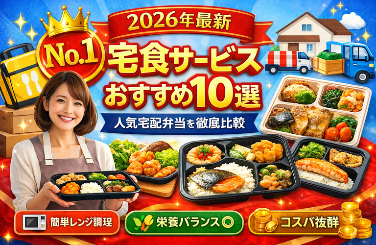 【2026年最新】宅食サービスおすすめランキング10選｜人気宅配弁当を徹底比較