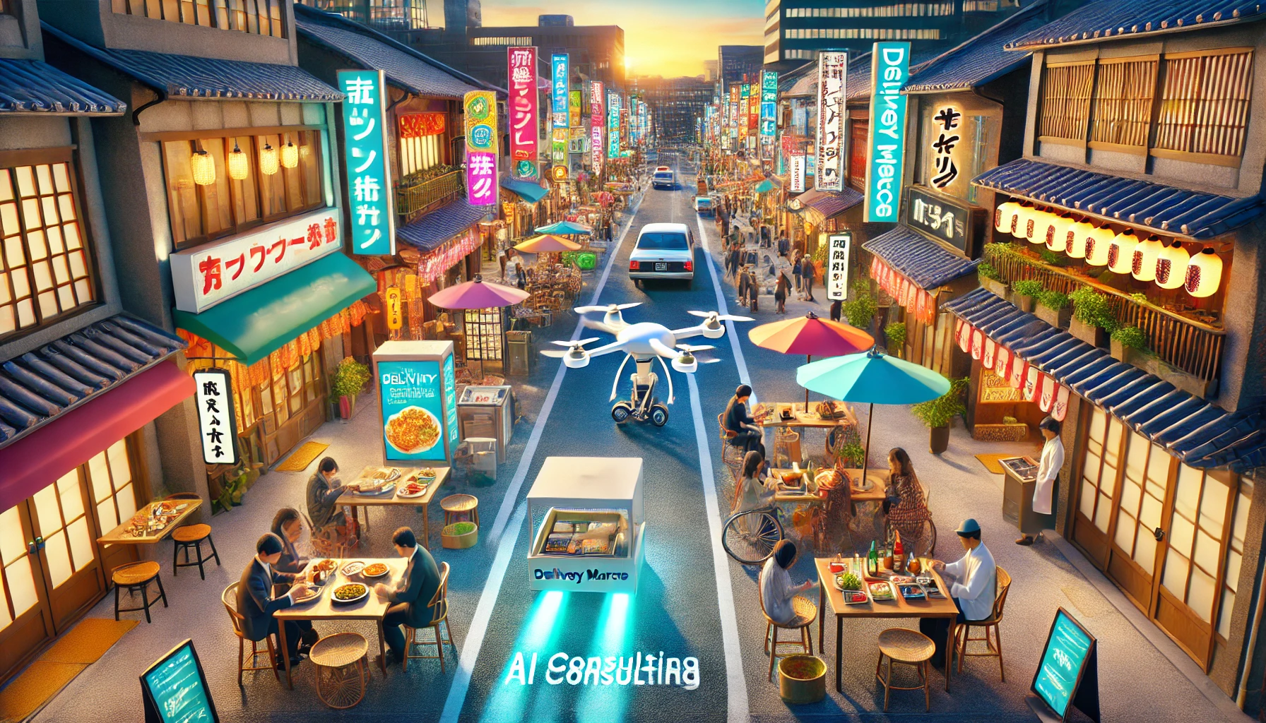 デリバリーマルシェのAIコンサルティングによる飲食店支援サービス